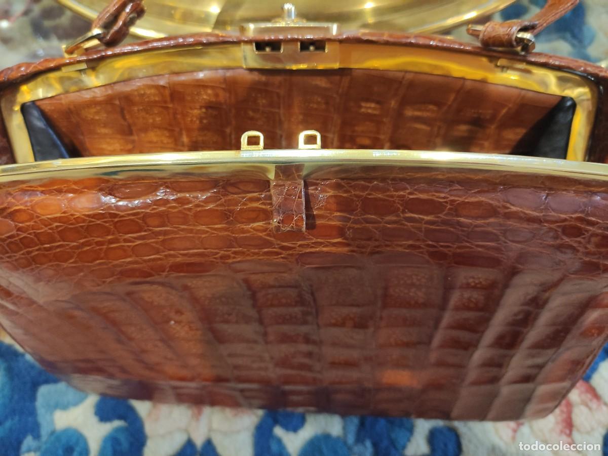 Antig&uuml;edades: Bolso vintage en piel - Foto 3