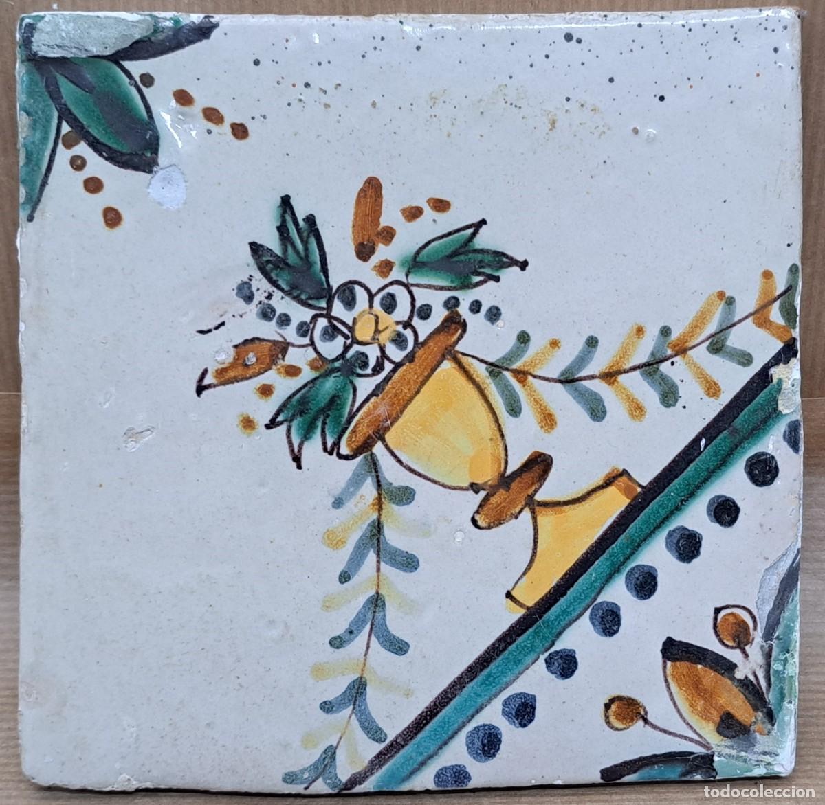 Antig&uuml;edades: Azulejo catal&aacute;n del siglo XIX - Foto 1