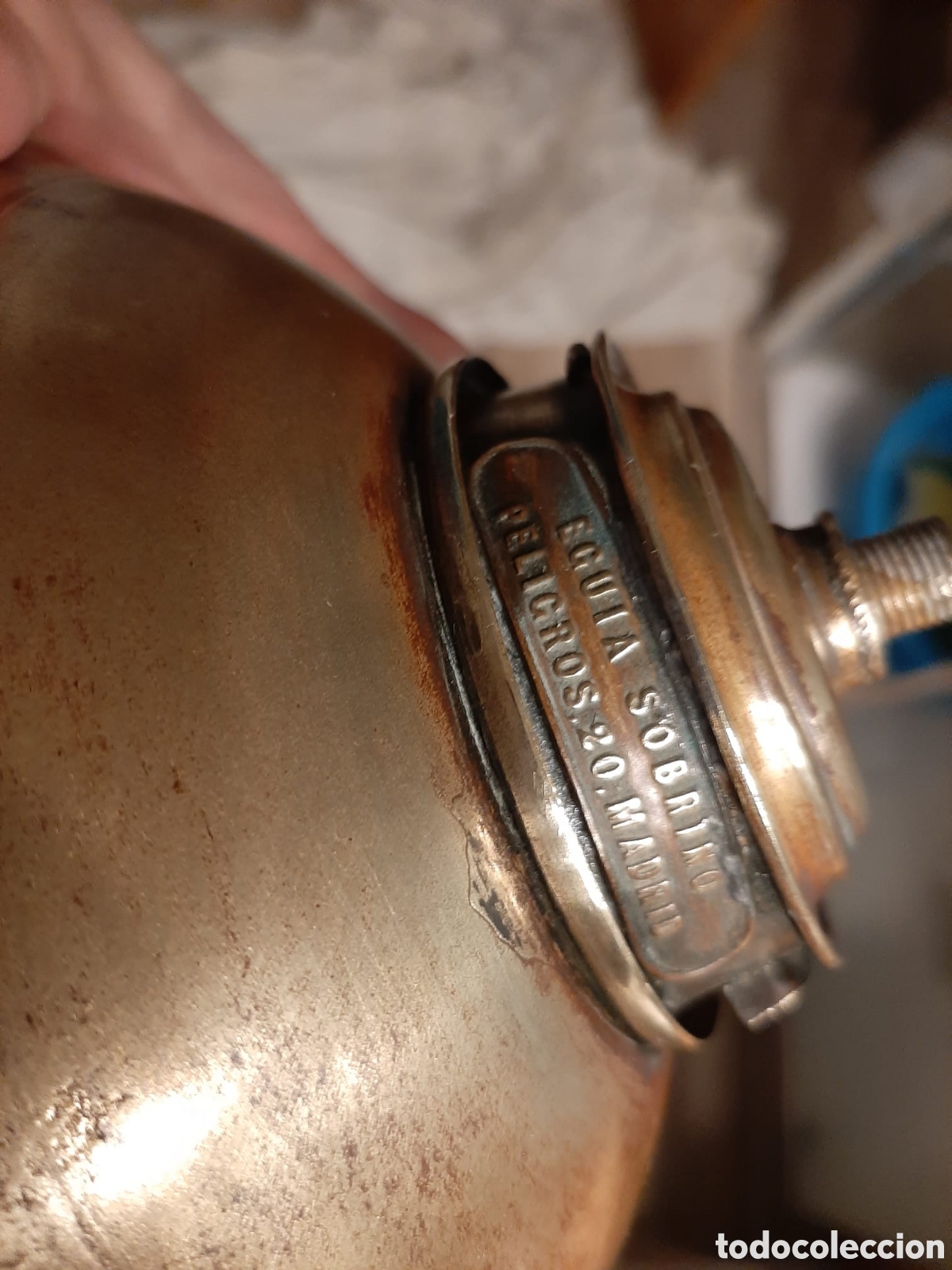 Antig&uuml;edades: Lampara Quinqu&eacute; firmada - Foto 2