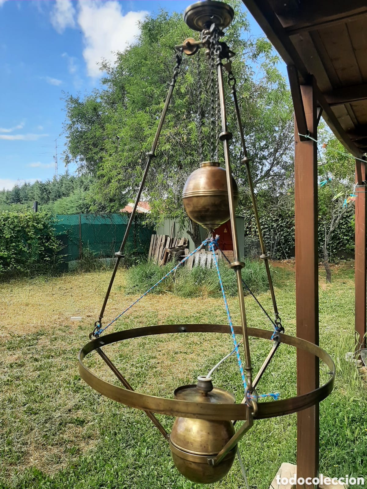Antig&uuml;edades: Lampara Quinqu&eacute; firmada - Foto 4