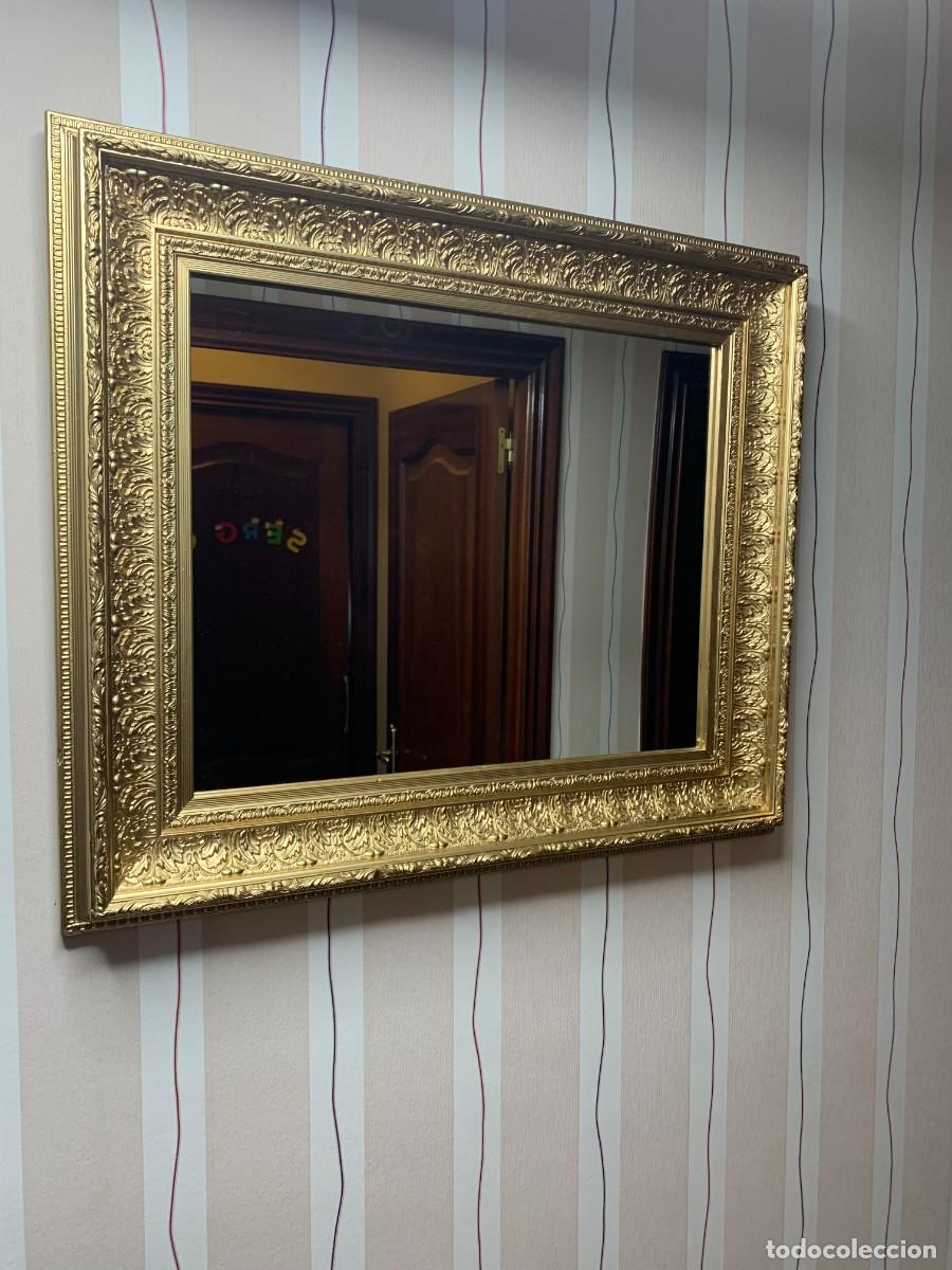 Antig&uuml;edades: ESPEJO PREMIUM EN MARCO DE MADERA MACIZA DE ESTILO BARROCO - Foto 5