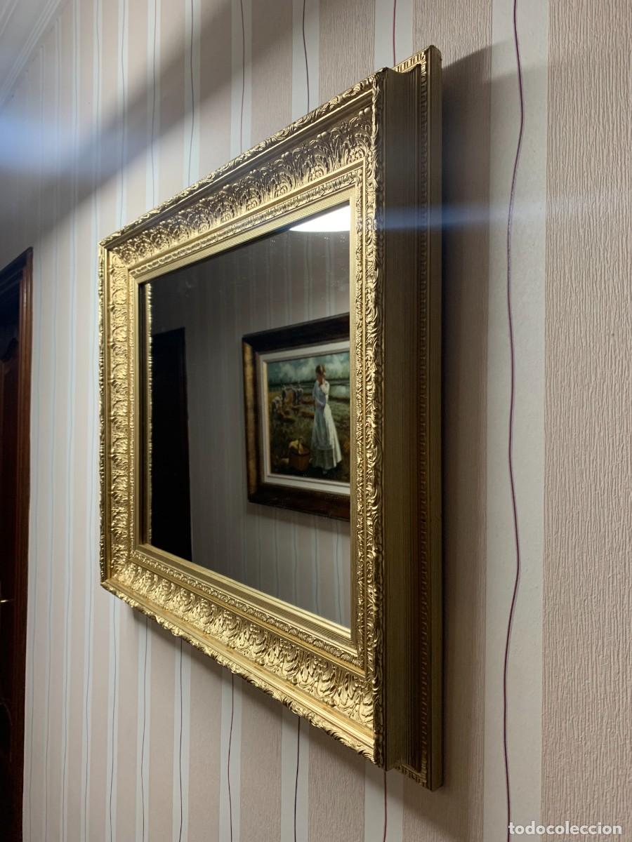 Antig&uuml;edades: ESPEJO PREMIUM EN MARCO DE MADERA MACIZA DE ESTILO BARROCO - Foto 8