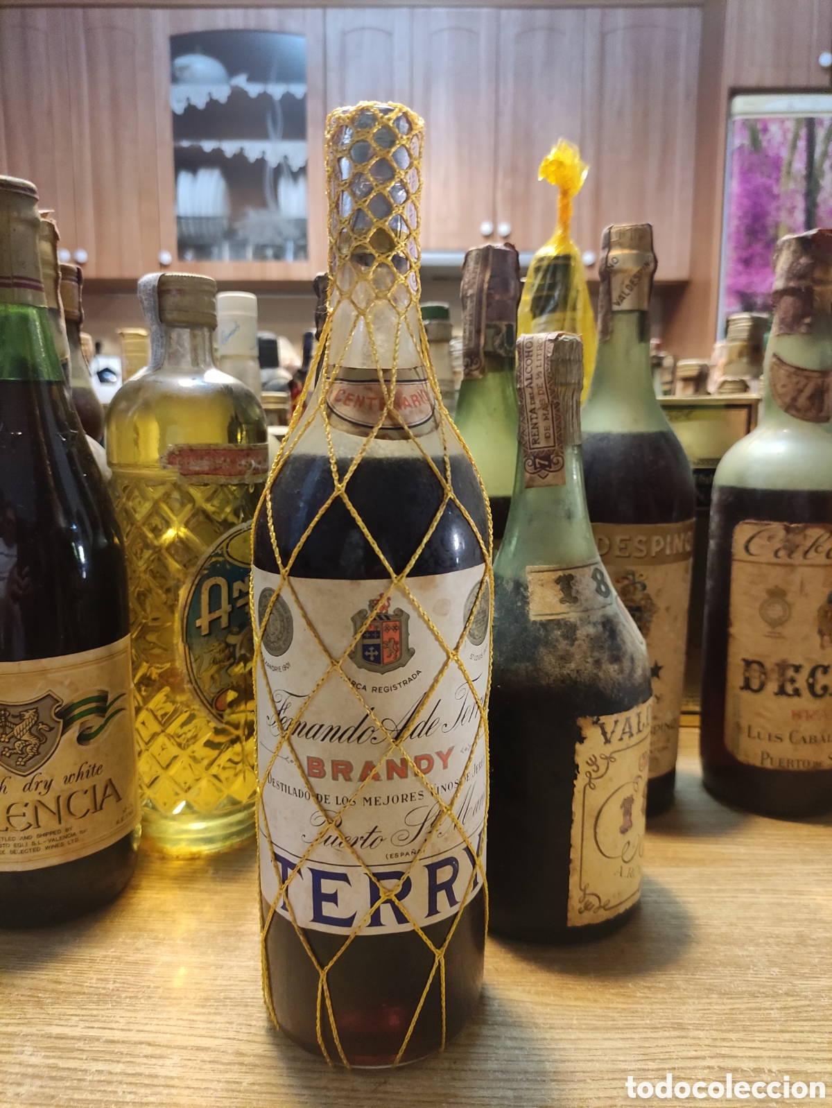 Antig&uuml;edades: Brandy terry precinto 80 c&eacute;ntimos - Foto 1