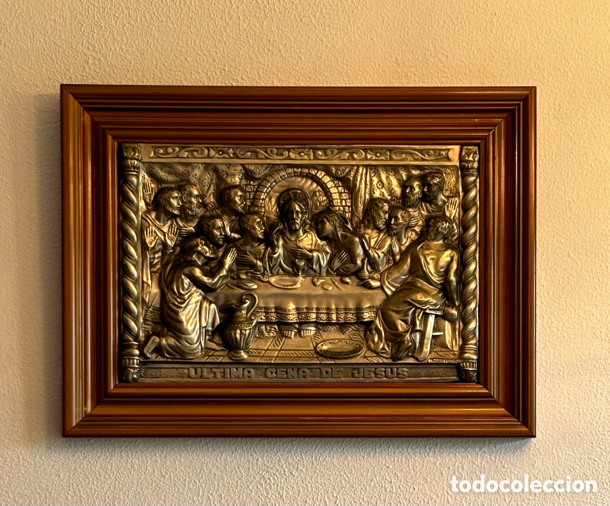 Antig&uuml;edades: CUADRO DE LA &Uacute;LTIMA CENA EN RELIEVE - Foto 5