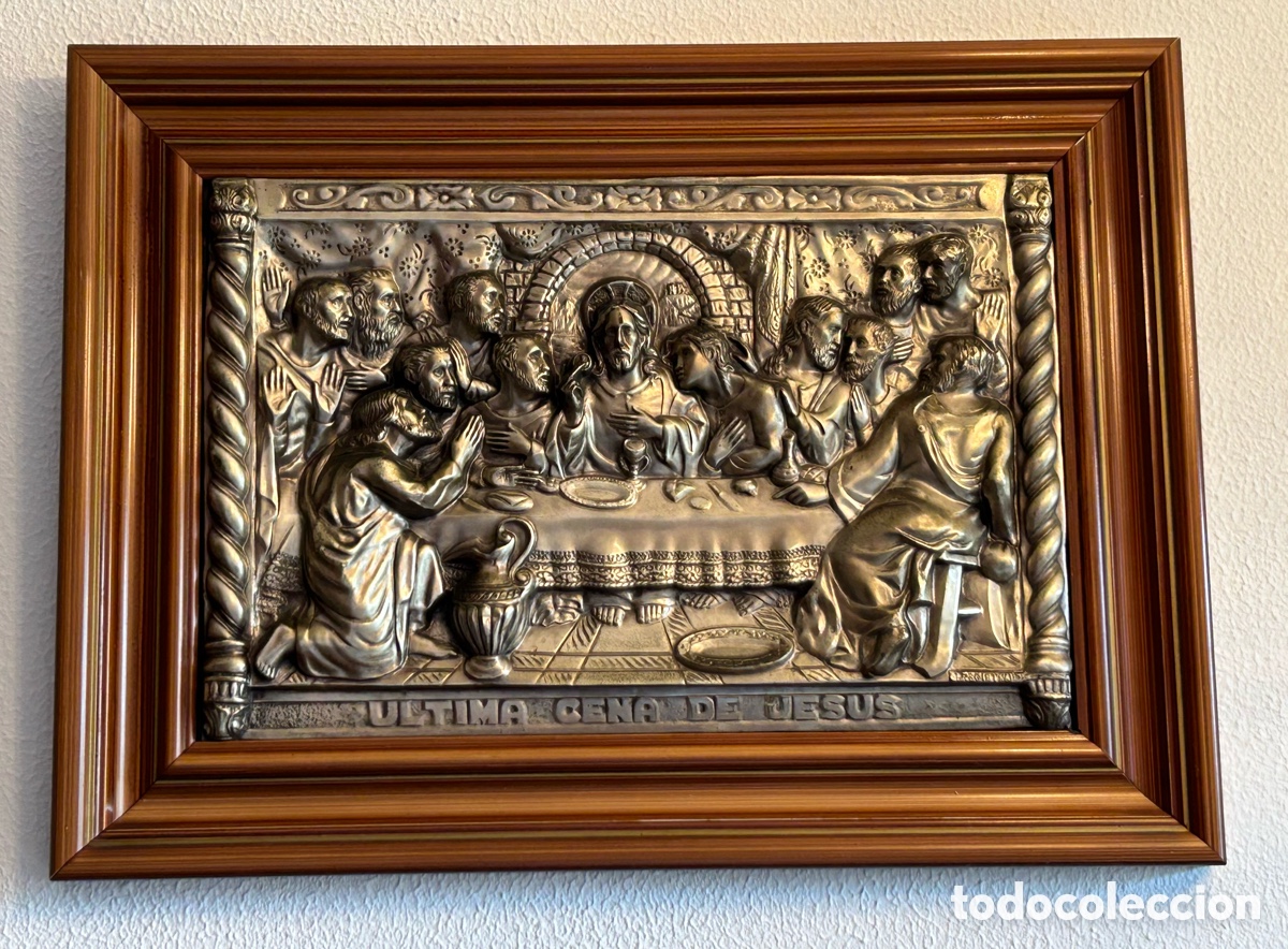 Antig&uuml;edades: CUADRO DE LA &Uacute;LTIMA CENA EN RELIEVE - Foto 1