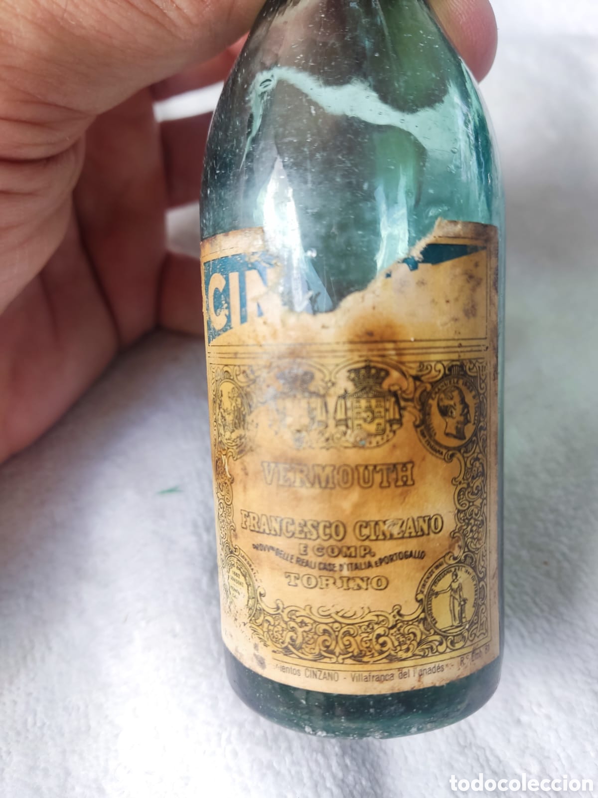 Antig&uuml;edades: BOTELLIN ANTIGUO VERDE - Foto 3