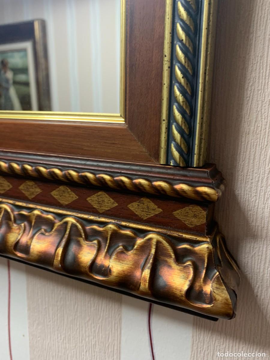 Antig&uuml;edades: ESPEJO; ESTILO TABERN&Aacute;CULO, ESPEJO PLATA PREMIUM, MARCO DE MADERA - Foto 4