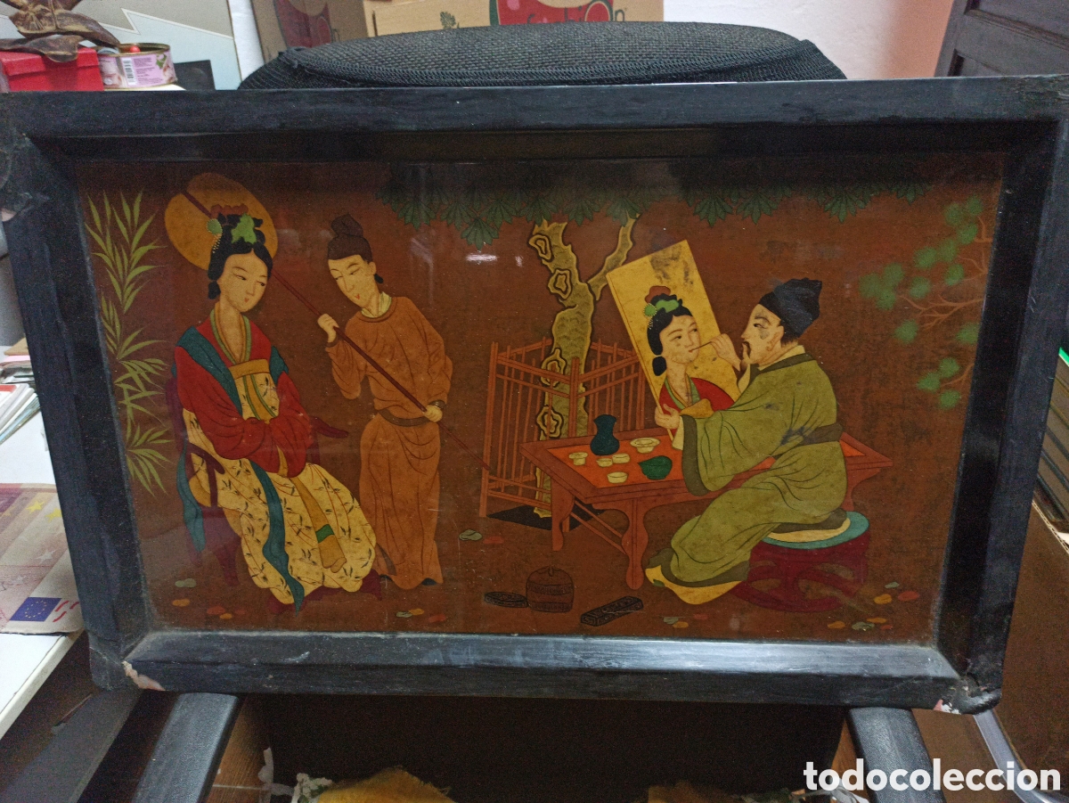Antig&uuml;edades: Bandeja grande China - Foto 1