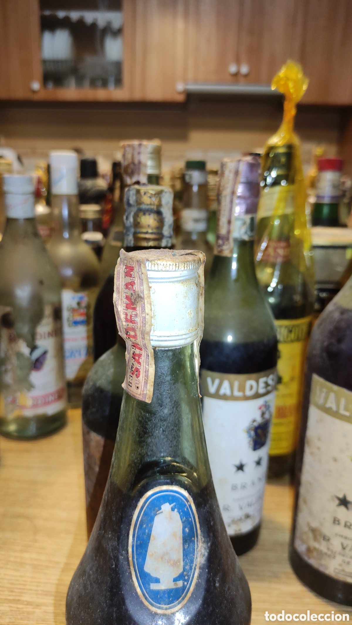 Antig&uuml;edades: Brandy capa blanca precinto 4pesetas - Foto 3