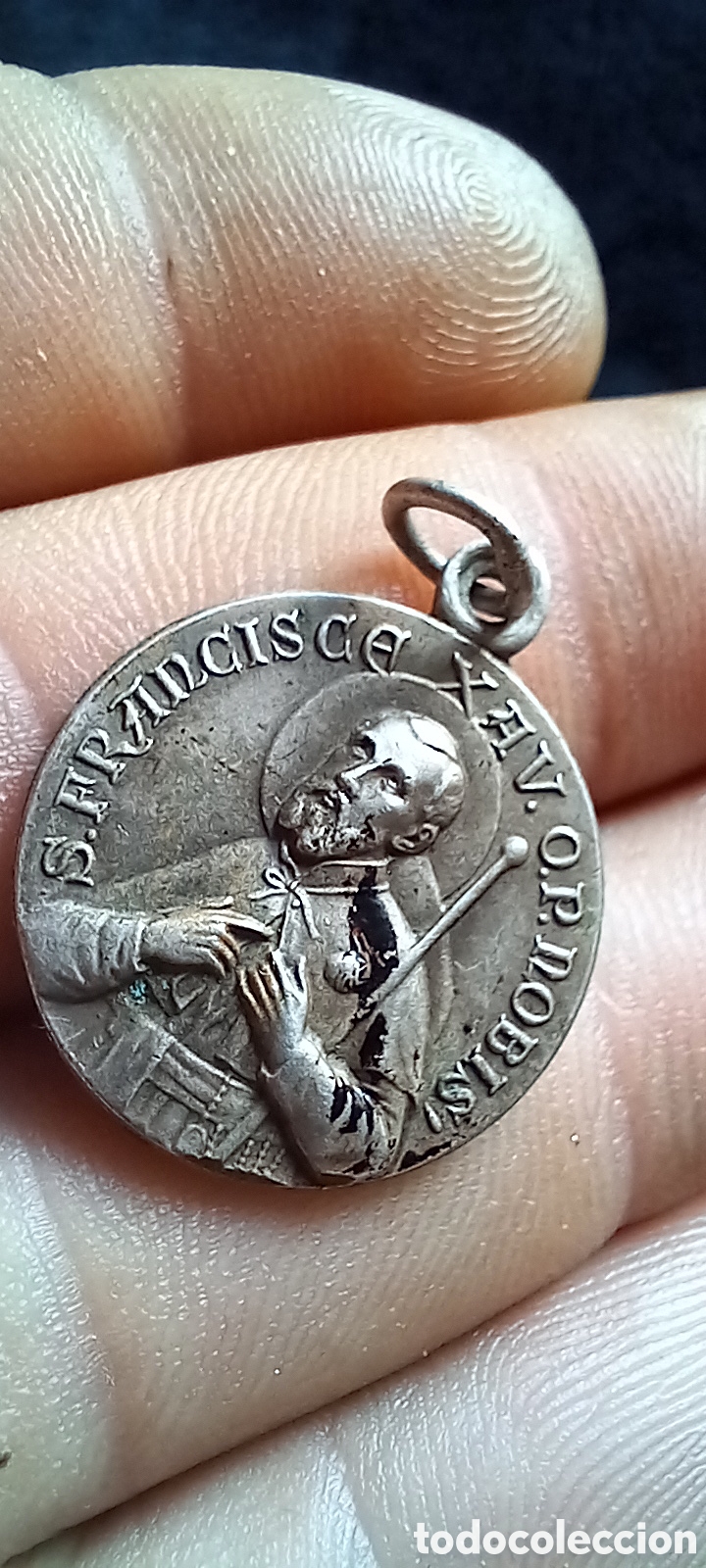 Antig&uuml;edades: ANTIGUA MEDALLA RELIGIOSA - Foto 4