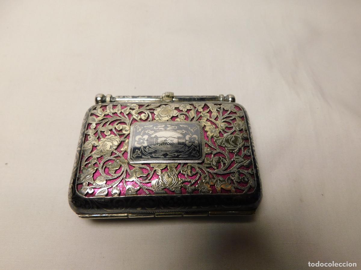Antig&uuml;edades: Pitillera de dama plata nielada 1911 - Foto 1