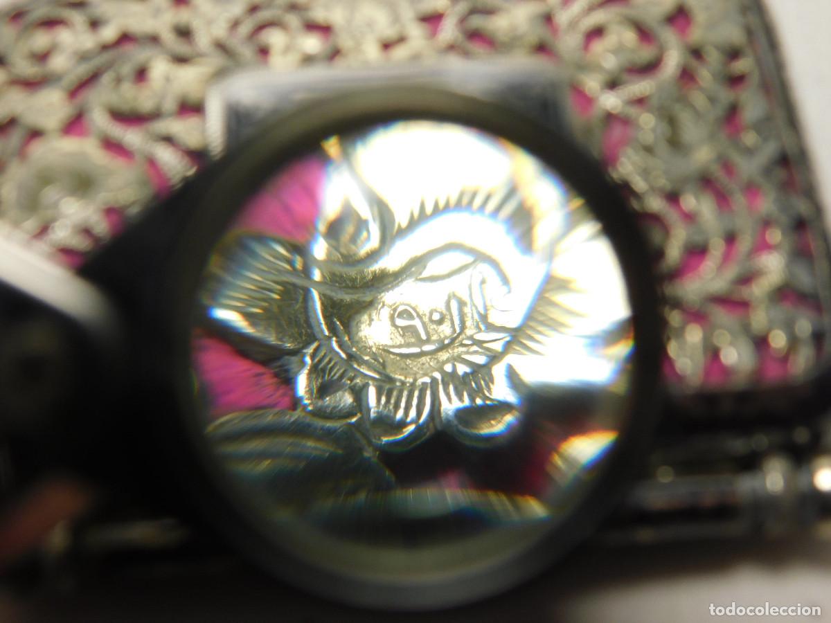 Antig&uuml;edades: Pitillera de dama plata nielada 1911 - Foto 5