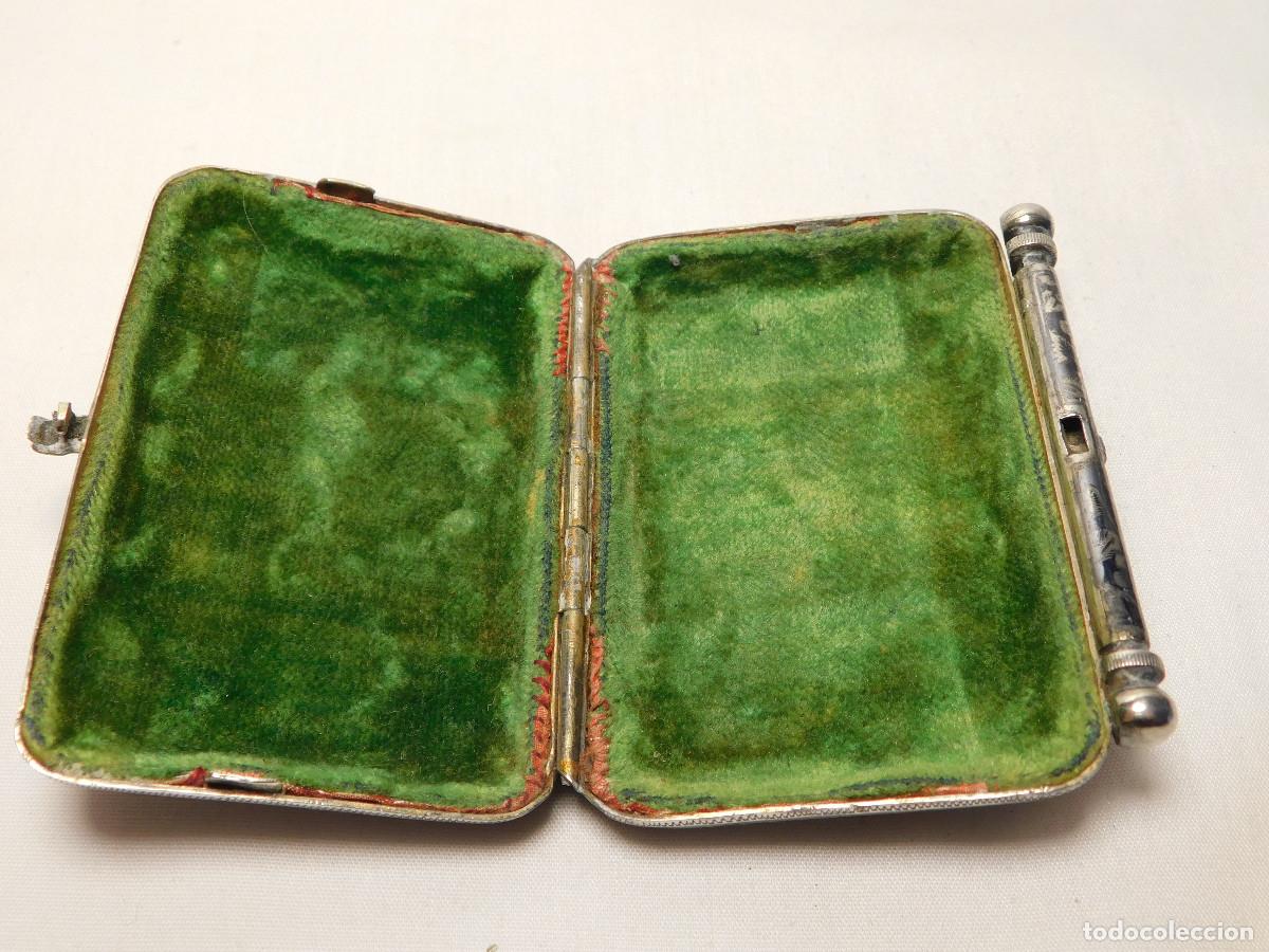 Antig&uuml;edades: Pitillera de dama plata nielada 1911 - Foto 13