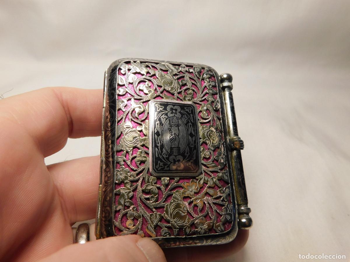 Antig&uuml;edades: Pitillera de dama plata nielada 1911 - Foto 14