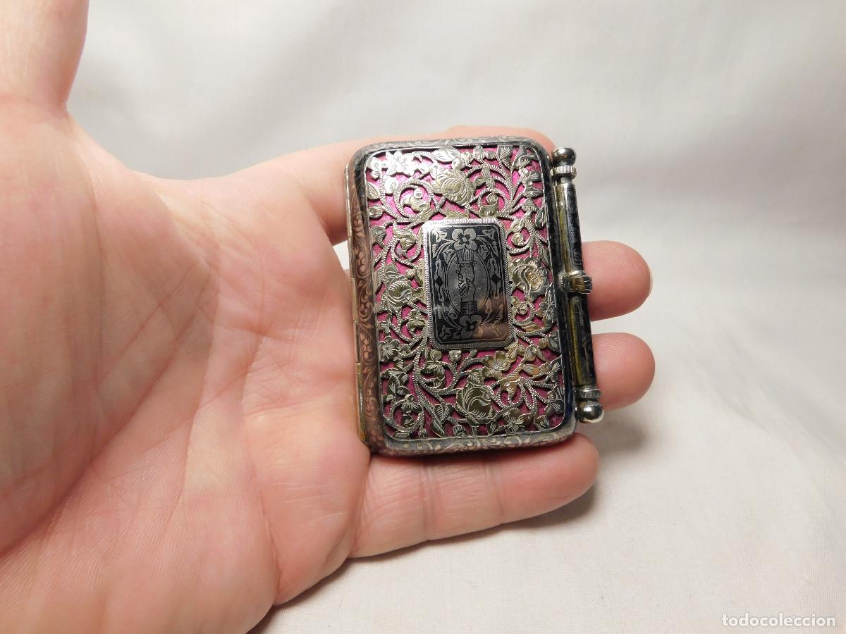 Antig&uuml;edades: Pitillera de dama plata nielada 1911 - Foto 15