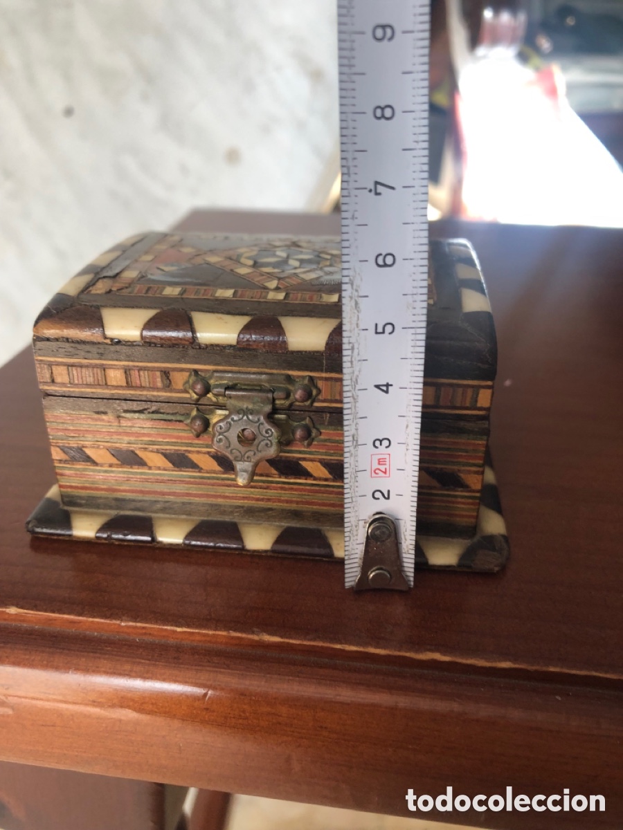 Antig&uuml;edades: Caja cuadrada de Taracea - Foto 8