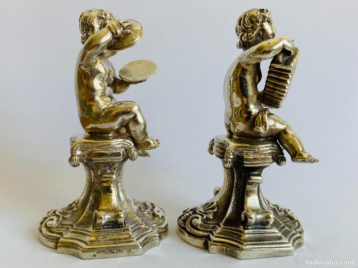 Antig&uuml;edades: par de figuras de plata 800 - Foto 4