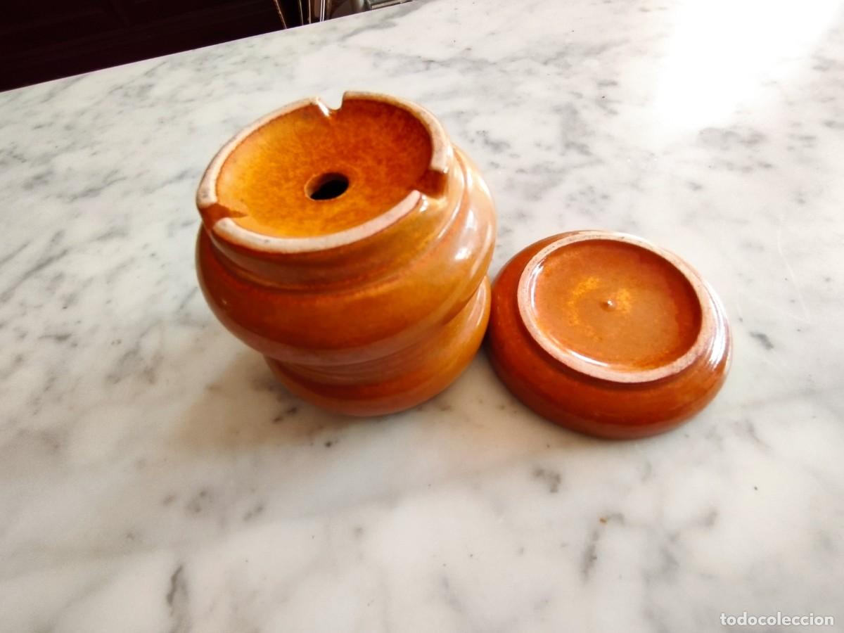 Antig&uuml;edades: MIni macetero de ceramica mide 7,50 X 7 cm. - Foto 3