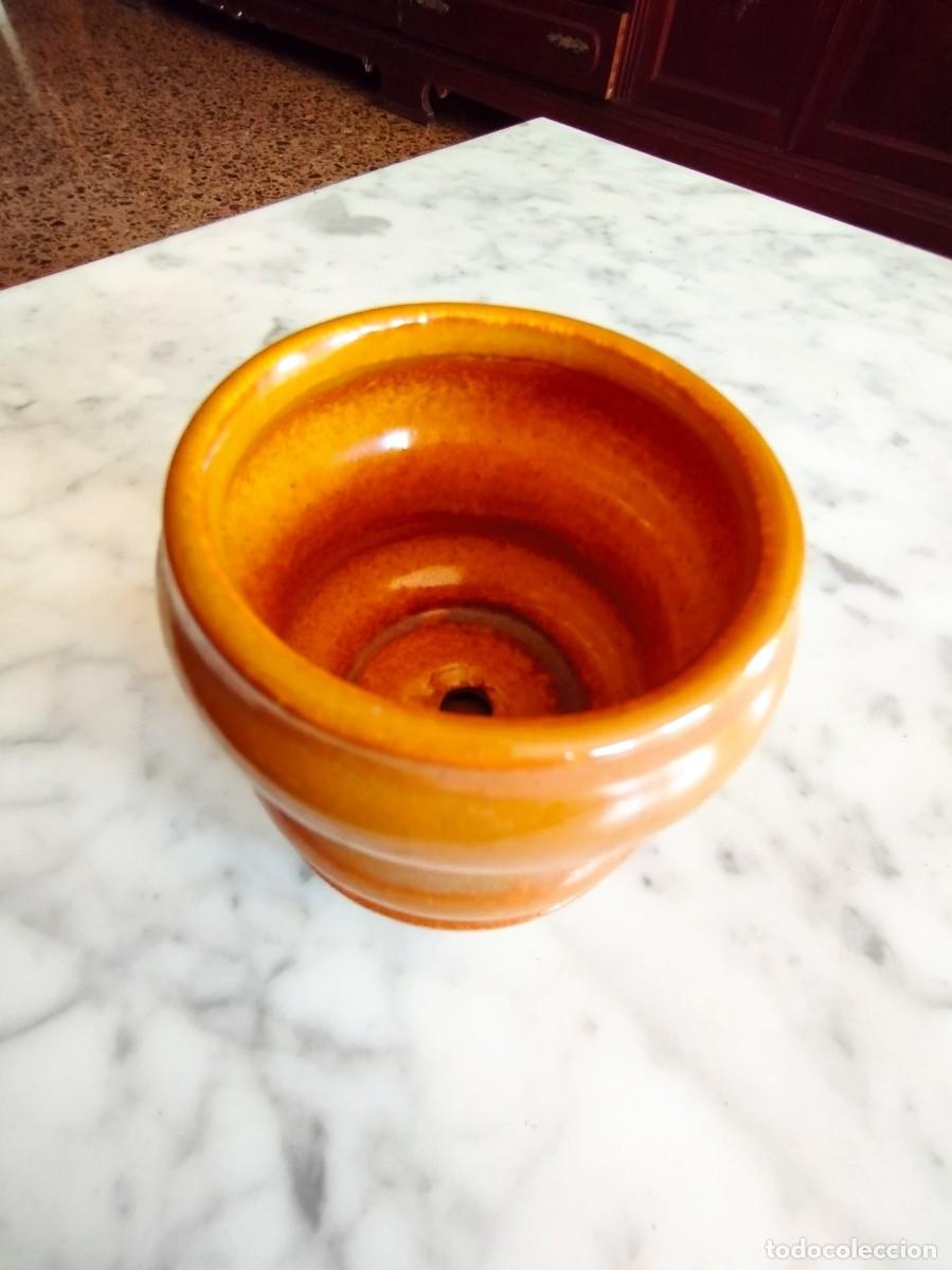 Antig&uuml;edades: MIni macetero de ceramica mide 7,50 X 7 cm. - Foto 5