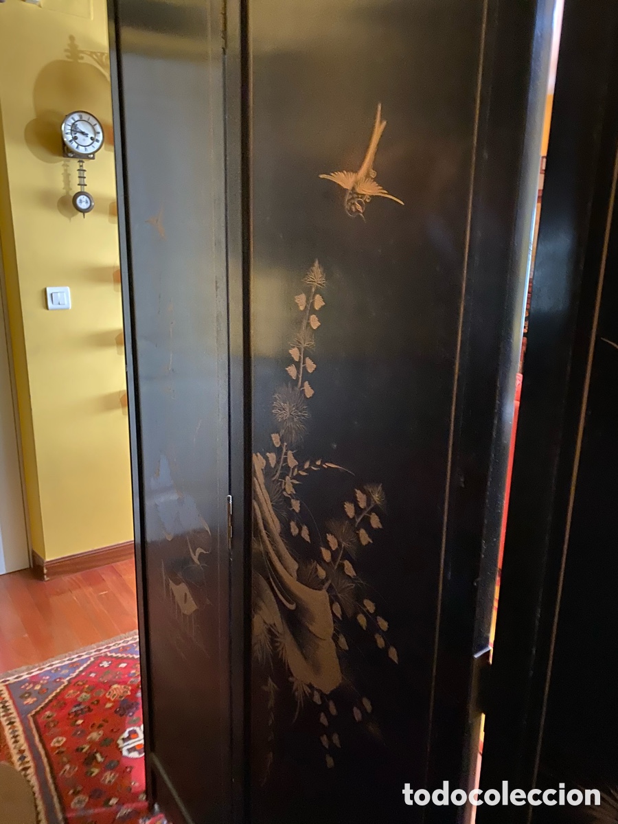 Antig&uuml;edades: Coromandel Biombo Chino XIX - Foto 4