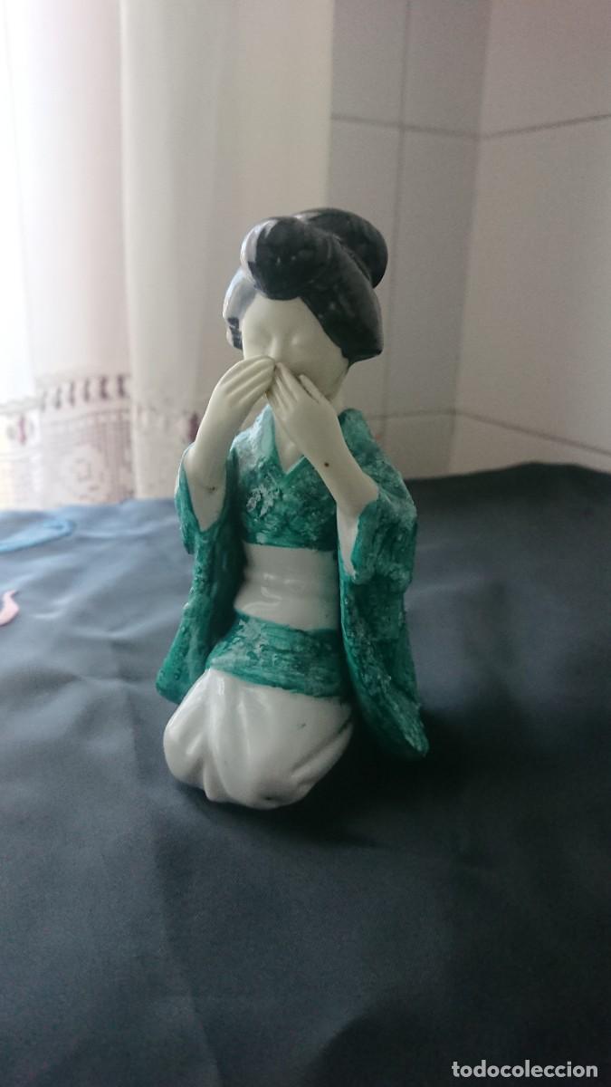 Antig&uuml;edades: Geisha de porcelana Hispania - Foto 2