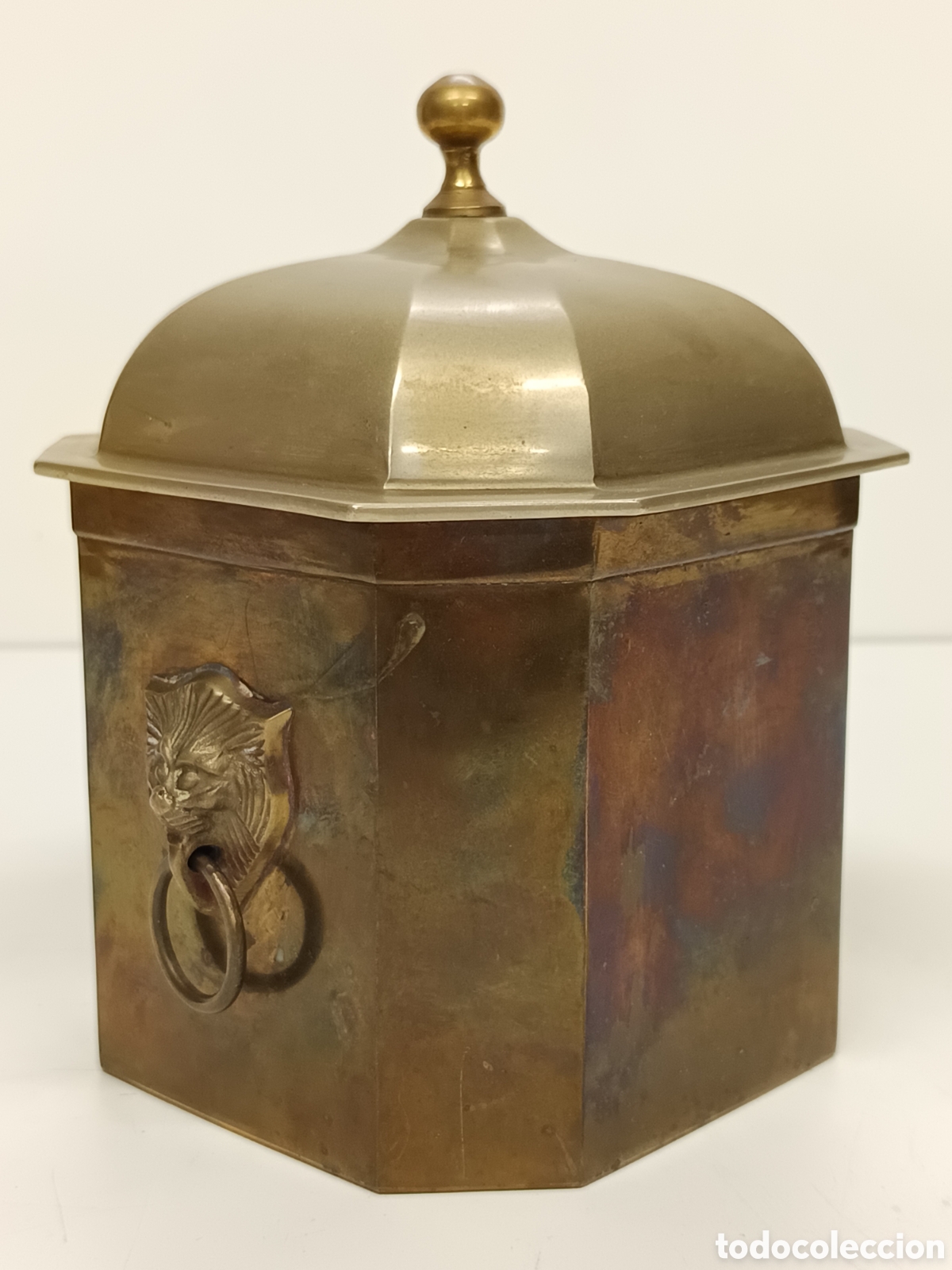 Antig&uuml;edades: Recipiente Becara Bronce - Foto 2