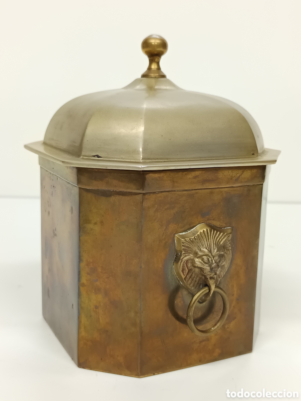 Antig&uuml;edades: Recipiente Becara Bronce - Foto 3