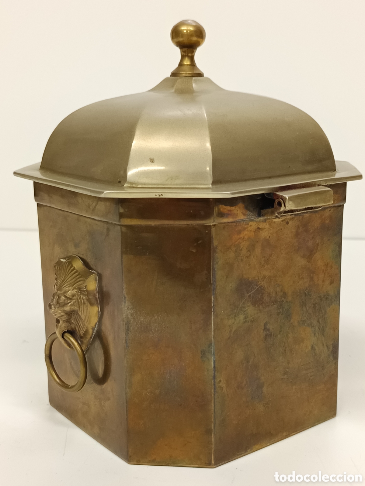 Antig&uuml;edades: Recipiente Becara Bronce - Foto 4