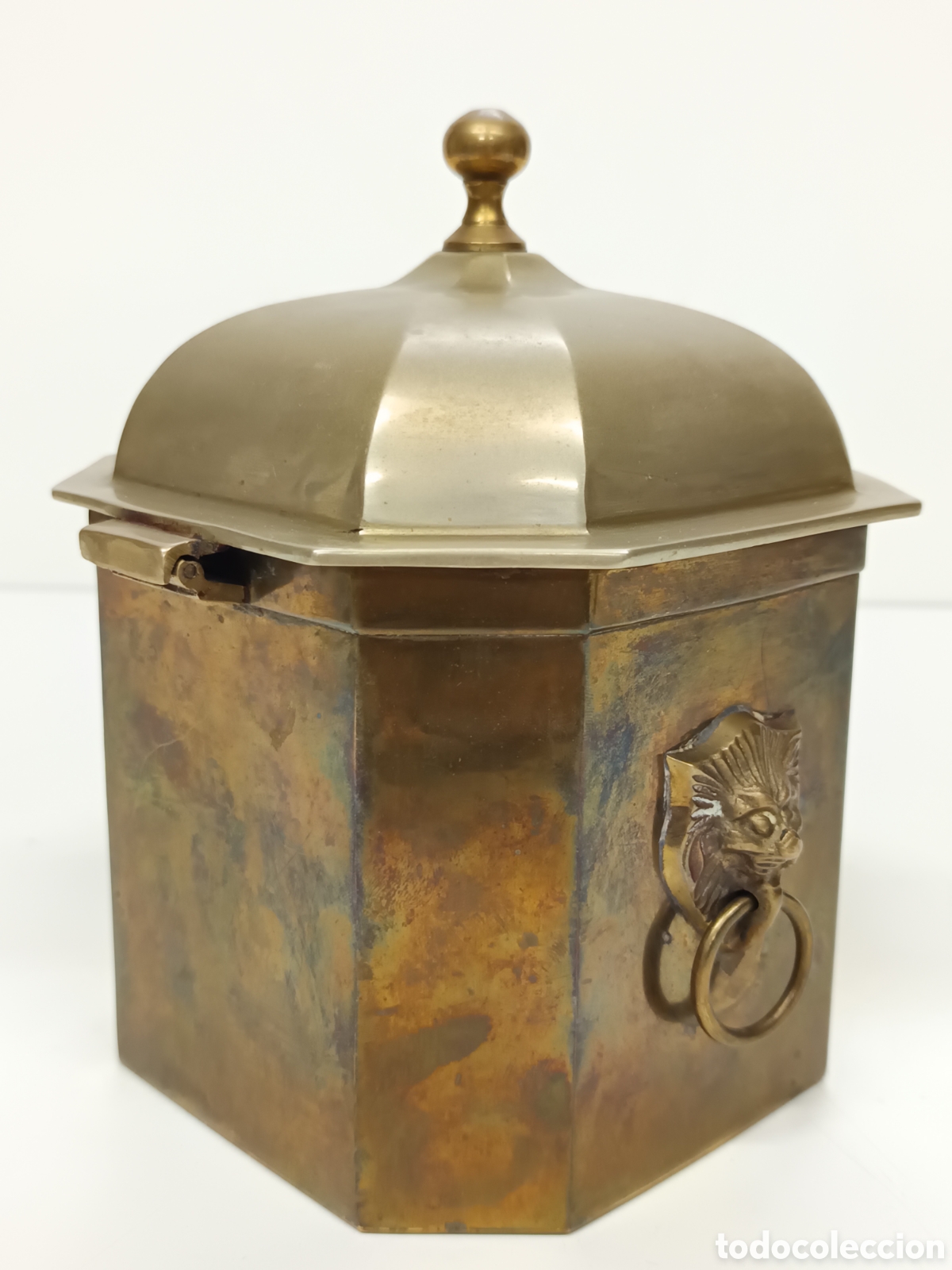 Antig&uuml;edades: Recipiente Becara Bronce - Foto 5