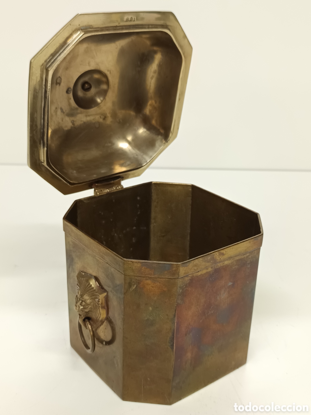 Antig&uuml;edades: Recipiente Becara Bronce - Foto 6