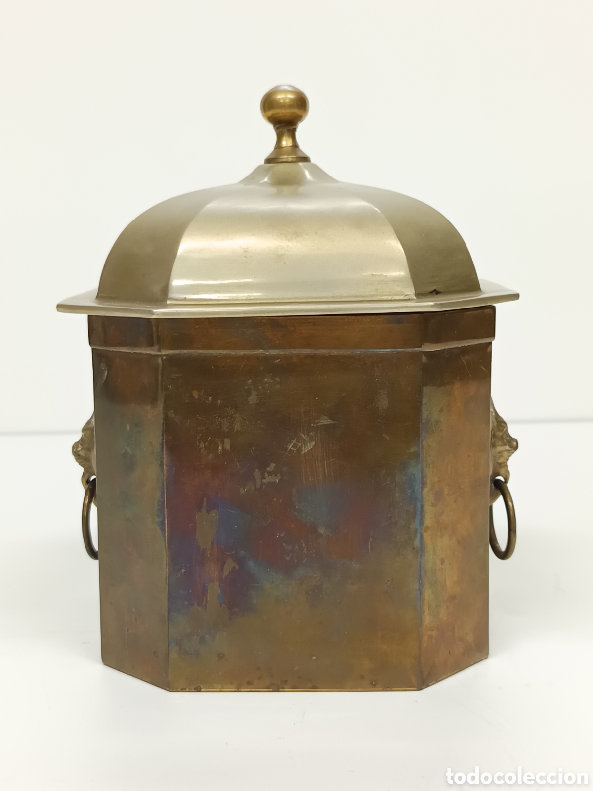 Antig&uuml;edades: Recipiente Becara Bronce - Foto 1