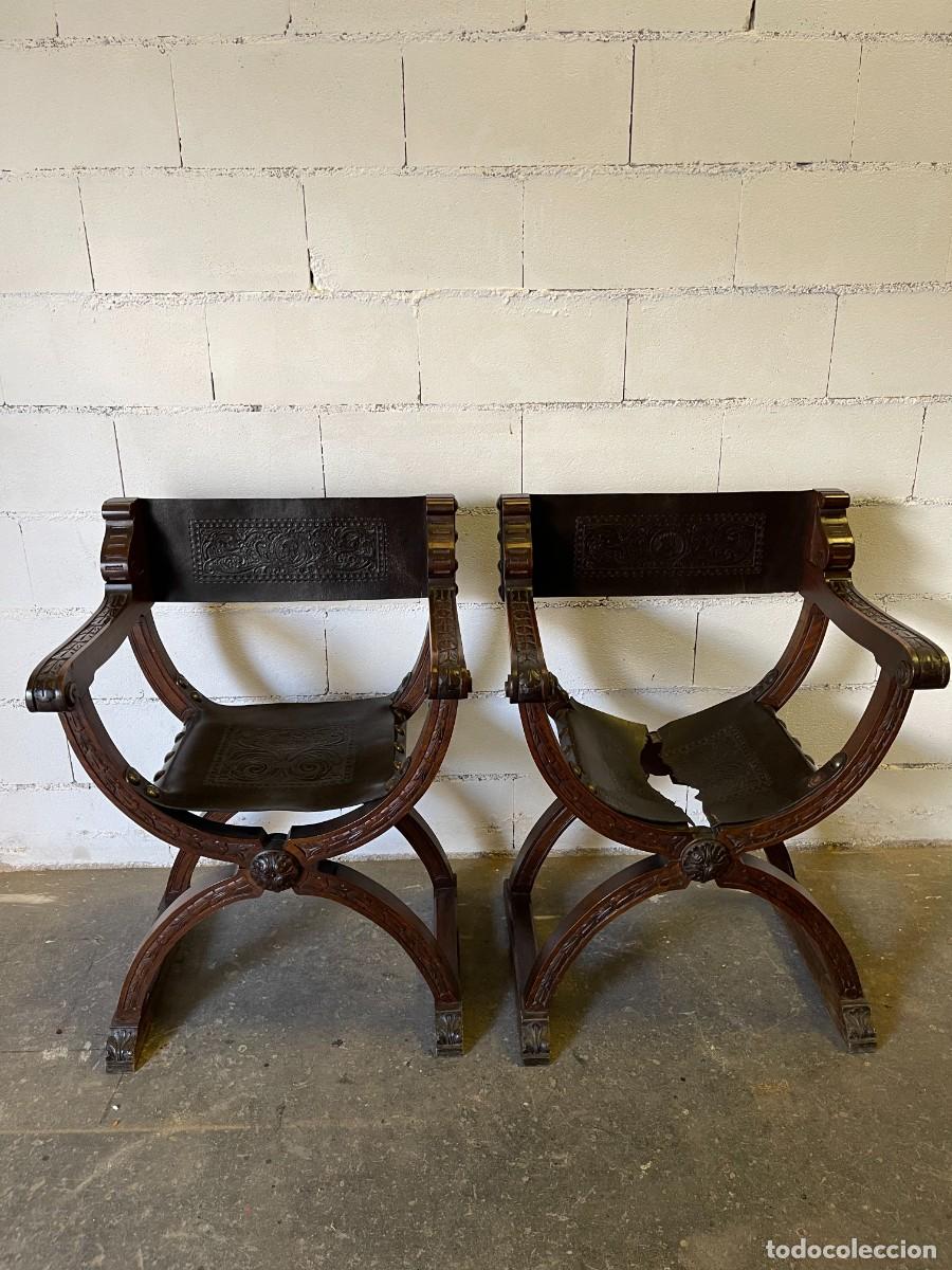 Antig&uuml;edades: pareja sillon antiguo - Foto 1