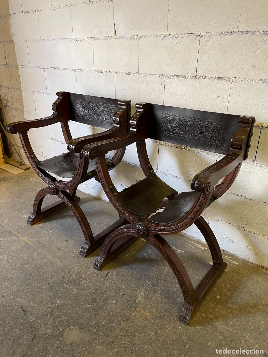 Antig&uuml;edades: pareja sillon antiguo - Foto 2
