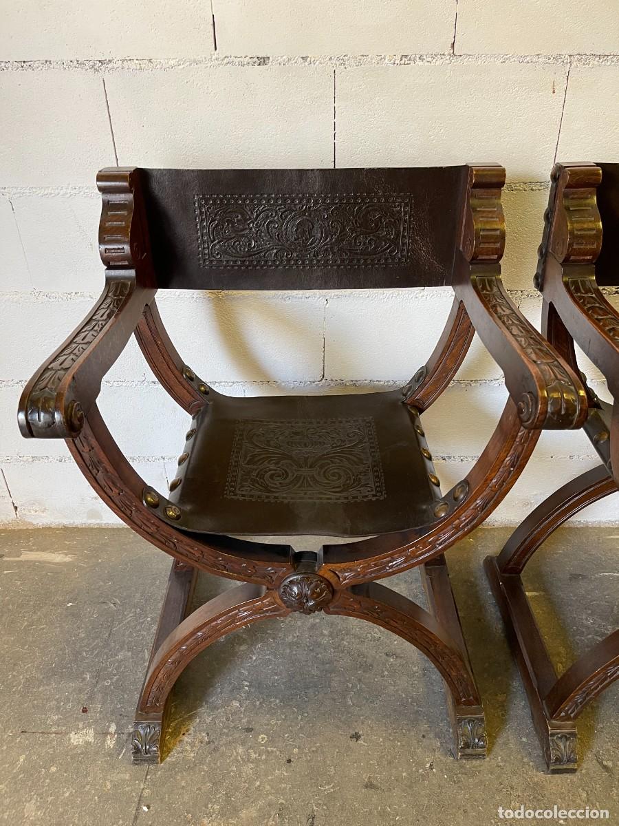 Antig&uuml;edades: pareja sillon antiguo - Foto 3