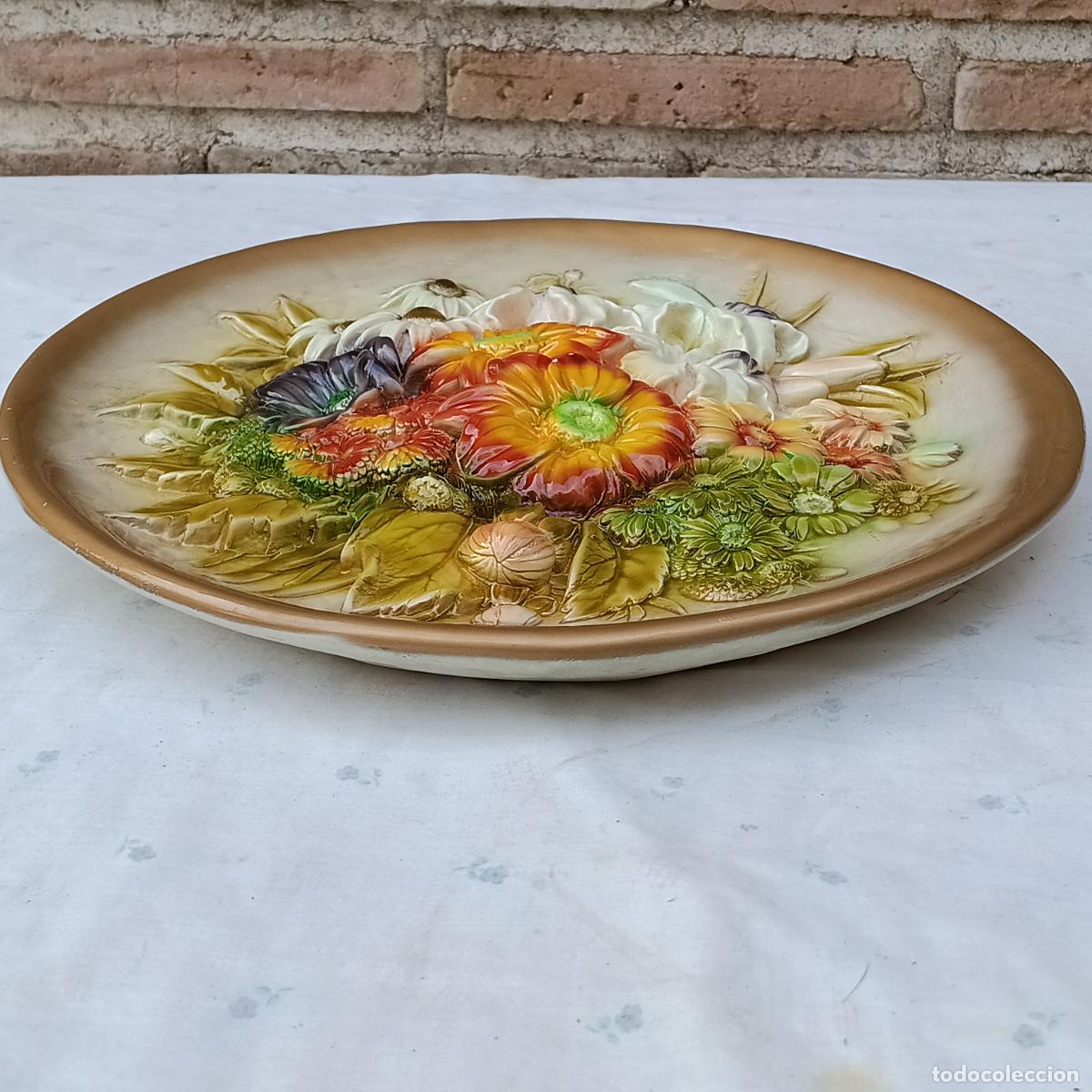 Antig&uuml;edades: TONDO COMPOSICION DE FLORES EN RELIEVE. - 1 - - Foto 6