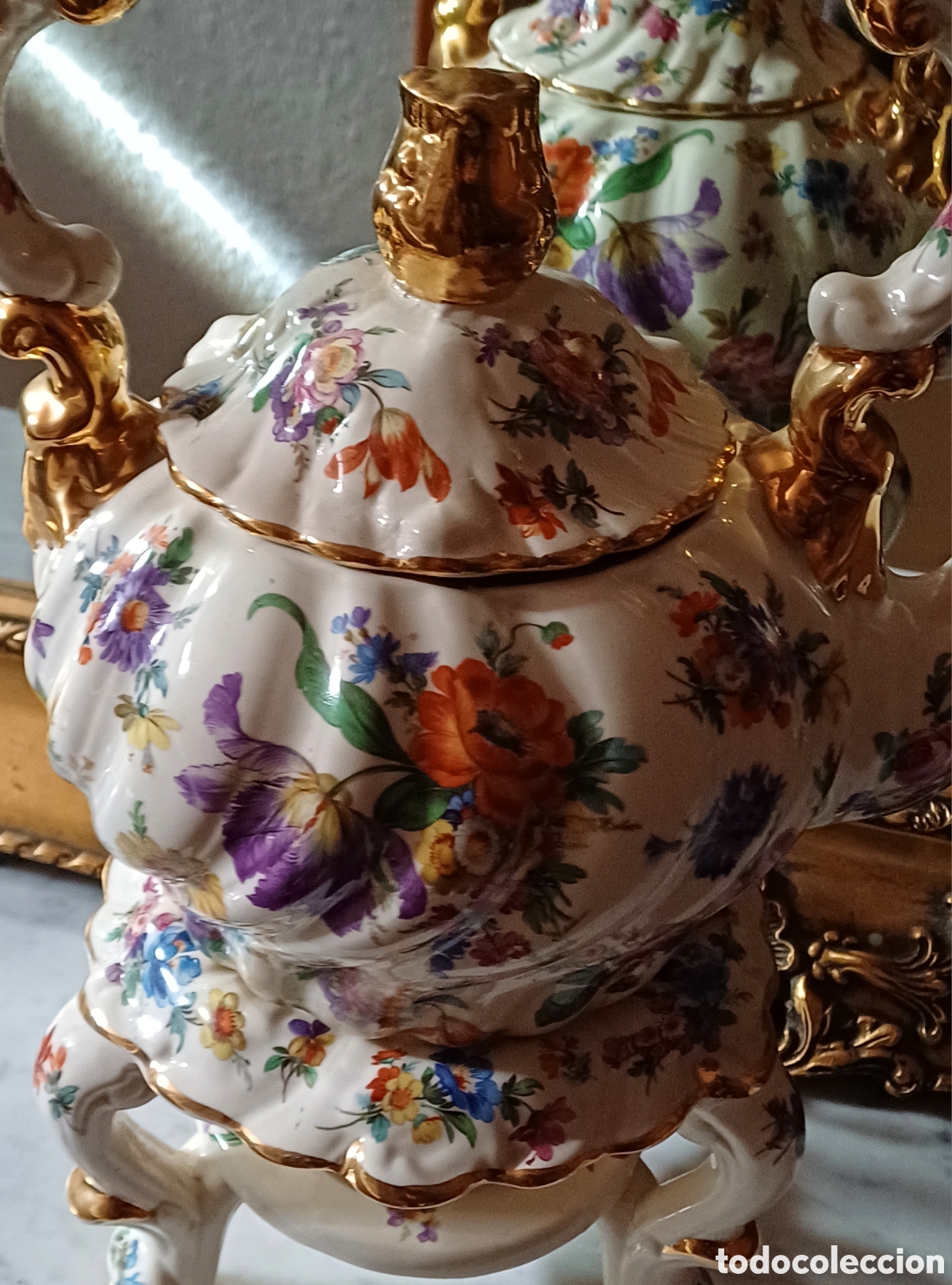 Antig&uuml;edades: Gran Tetera con infernillo &rdquo; Boch Freres&rdquo; lujo. - Foto 2