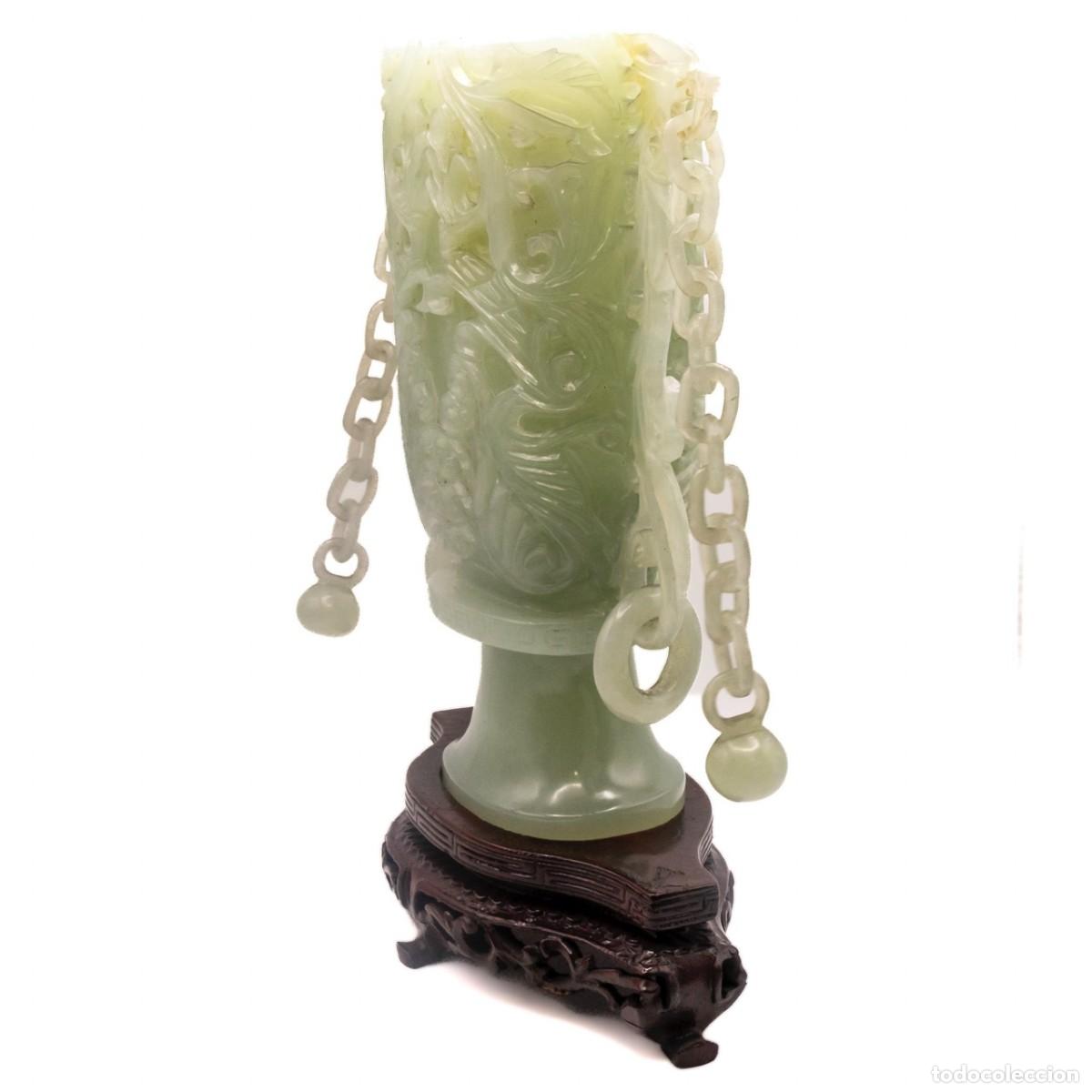 Antig&uuml;edades: Jarr&oacute;n Ornamental Jade - Foto 2