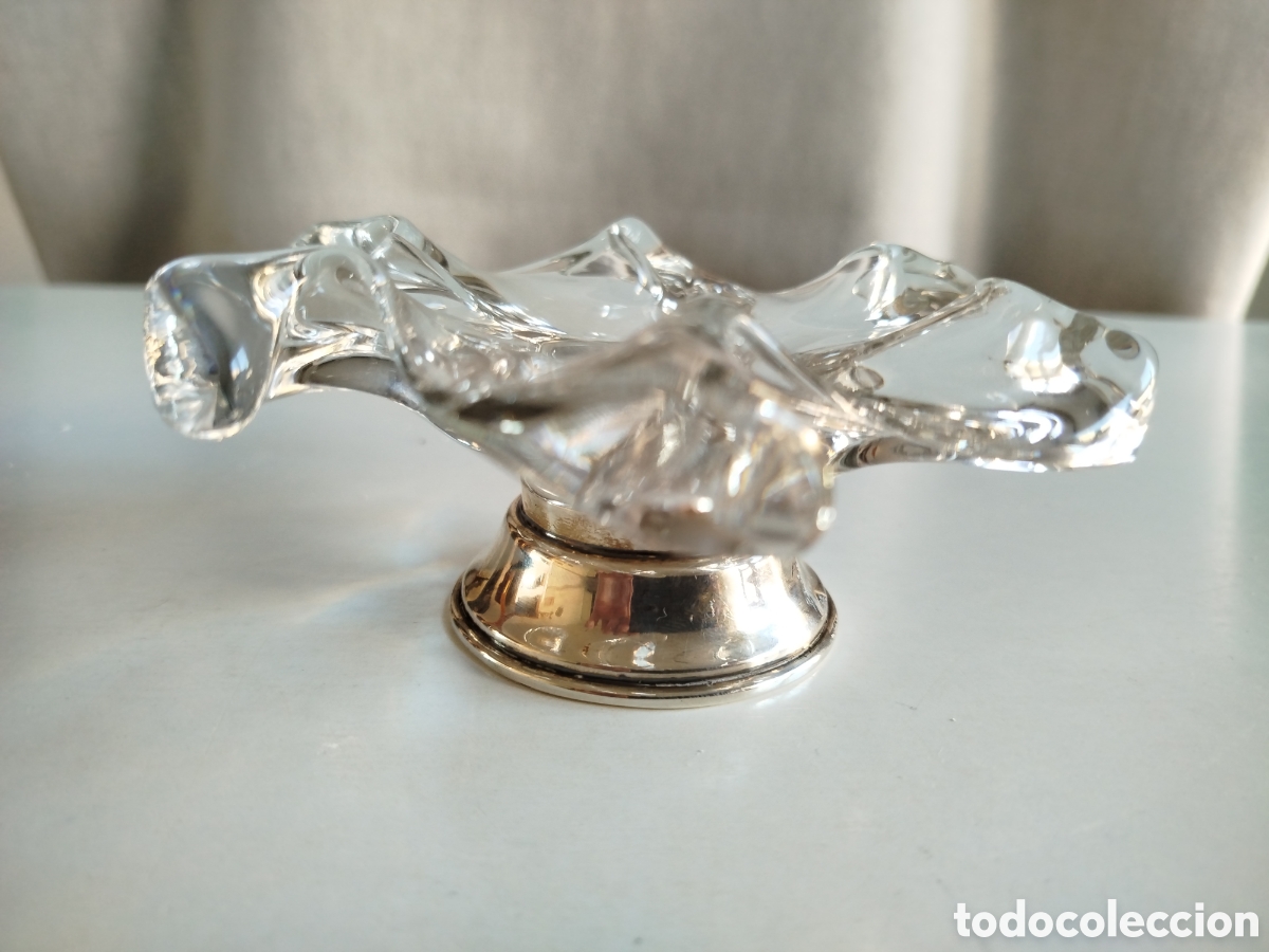 Antig&uuml;edades: Centro de mesa mini en cristal roca y plata - Foto 2