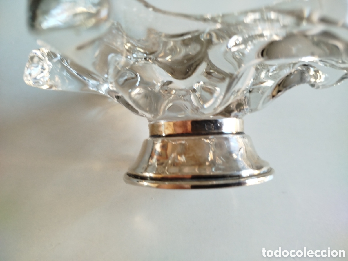 Antig&uuml;edades: Centro de mesa mini en cristal roca y plata - Foto 4