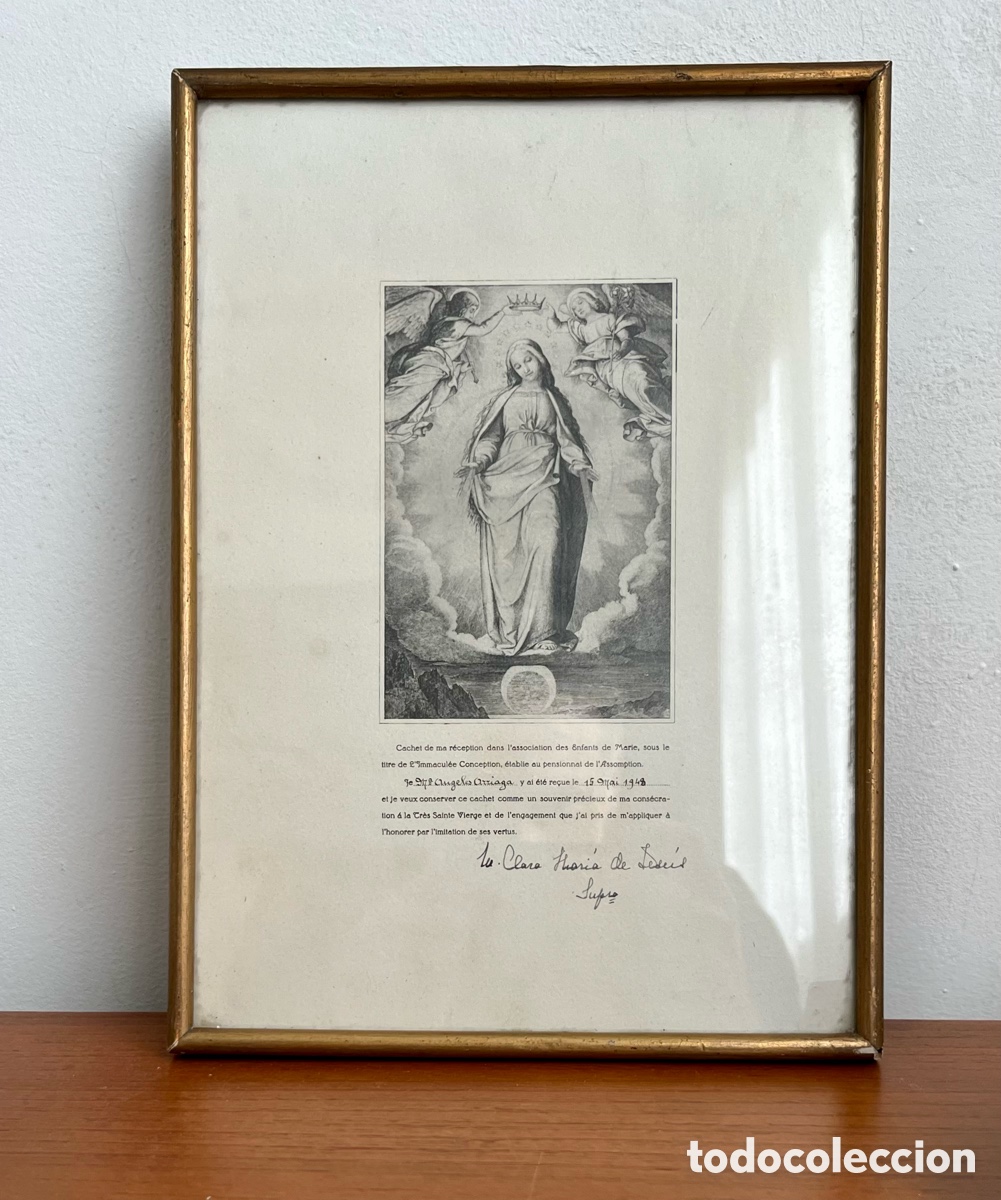 Antig&uuml;edades: Diploma religioso 1948 - Foto 1