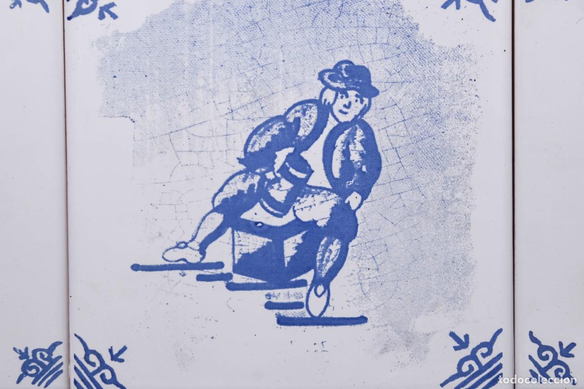 Antig&uuml;edades: Azulejos antiguos pintados - Foto 3