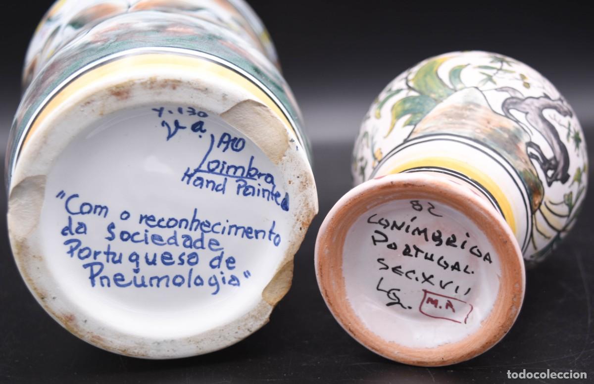 Antig&uuml;edades: Par de jarrones de cer&aacute;mica de Coimbra - Foto 3