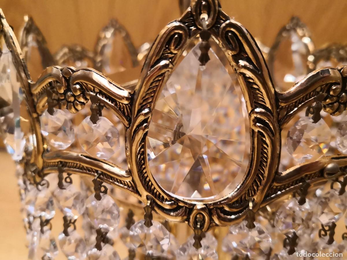 Antig&uuml;edades: L&Aacute;MPARA SOBREMESA CRISTAL STRASS - Foto 7