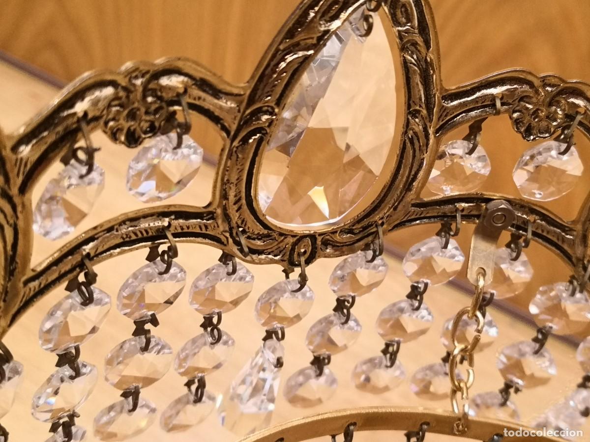 Antig&uuml;edades: L&Aacute;MPARA SOBREMESA CRISTAL STRASS - Foto 11