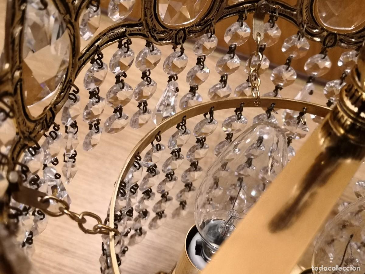 Antig&uuml;edades: L&Aacute;MPARA SOBREMESA CRISTAL STRASS - Foto 12