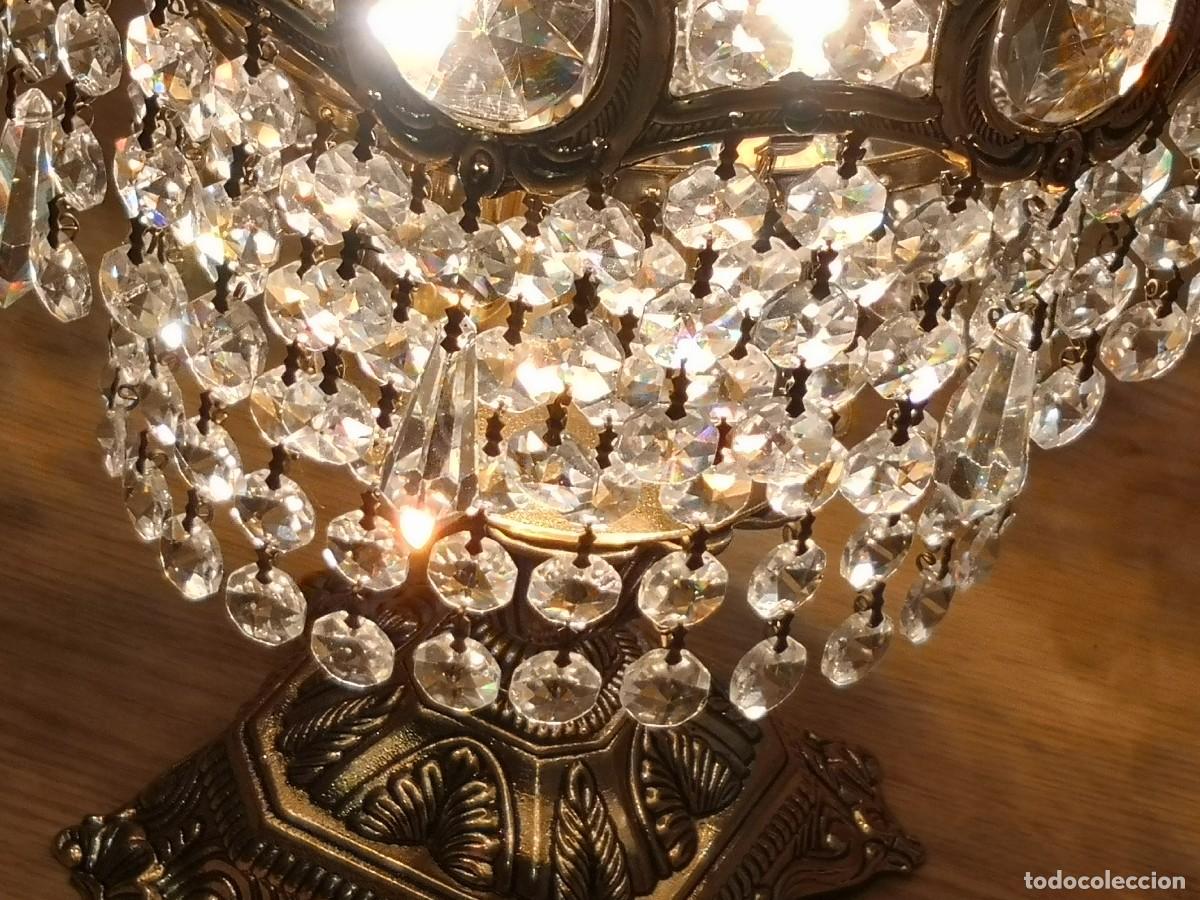 Antig&uuml;edades: L&Aacute;MPARA SOBREMESA CRISTAL STRASS - Foto 14