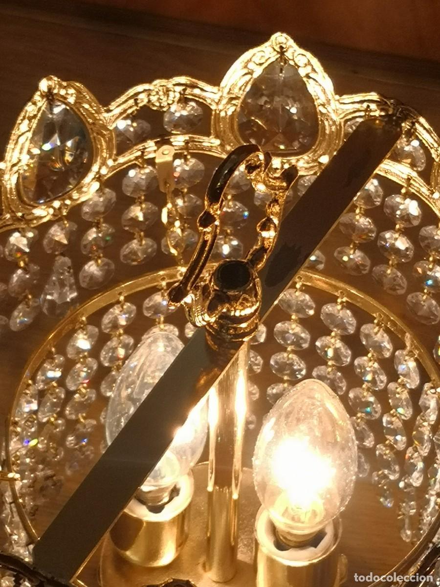 Antig&uuml;edades: L&Aacute;MPARA SOBREMESA CRISTAL STRASS - Foto 15