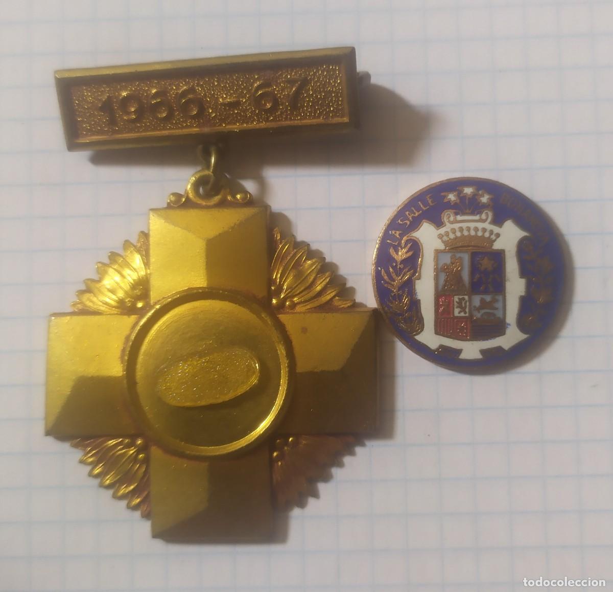 Antig&uuml;edades: Medalla la salle bonanova, 1966-67 - Foto 1