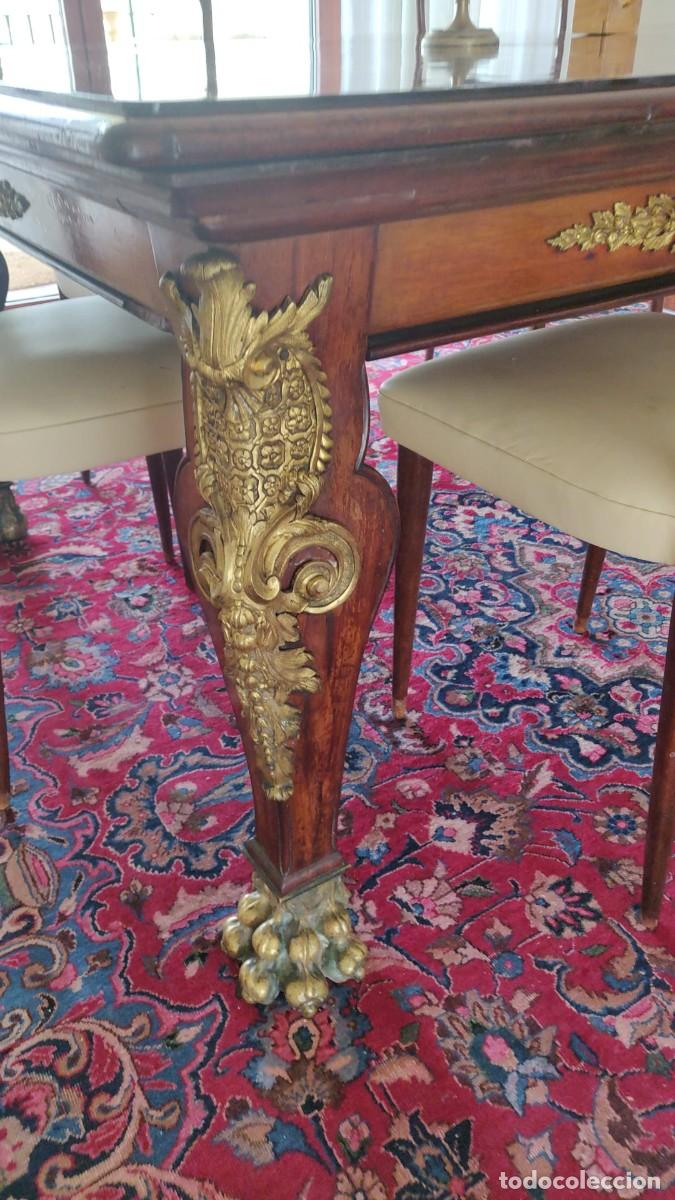 Antig&uuml;edades: GRAN MESA DE COMEDOR EXTENSIBLE ESTILO IMPERIO - Foto 2