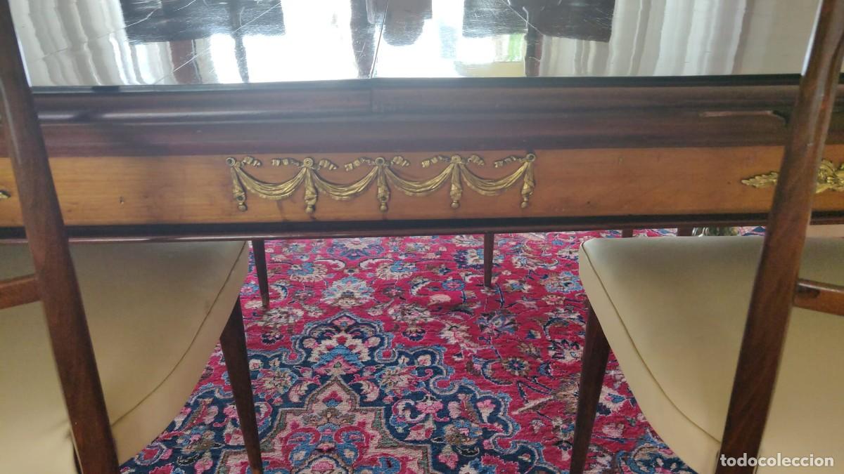 Antig&uuml;edades: GRAN MESA DE COMEDOR EXTENSIBLE ESTILO IMPERIO - Foto 3